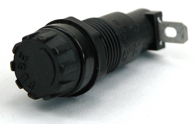 Panel Fuse Holder 5x20mm with screw cap - Lumberg - RoHS